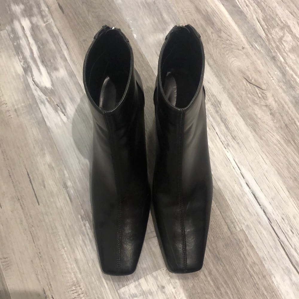 Mango black ankle boots